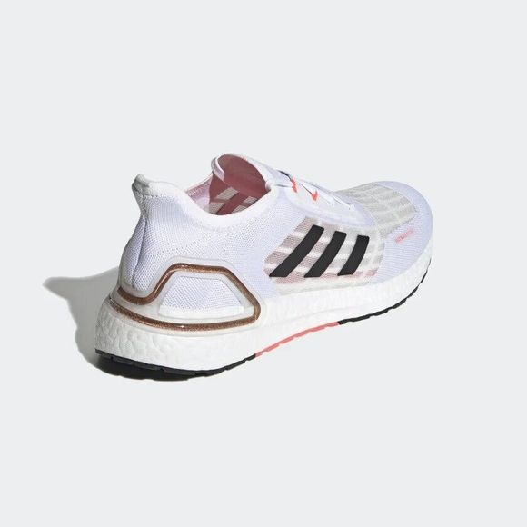 MEN\'S Adidas UltraBoost Summer.Rdy Running Shoes White Signal Pink FW9771 main image 11